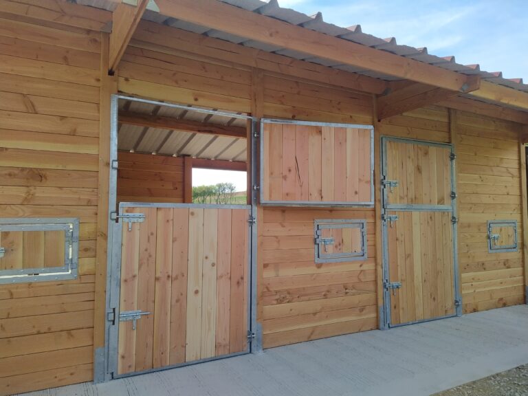 Porte double battants métal galvanisé LCI Cheval