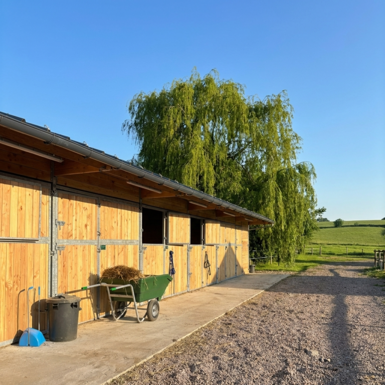 Boxes à ouvertures intégrales pour chevaux
