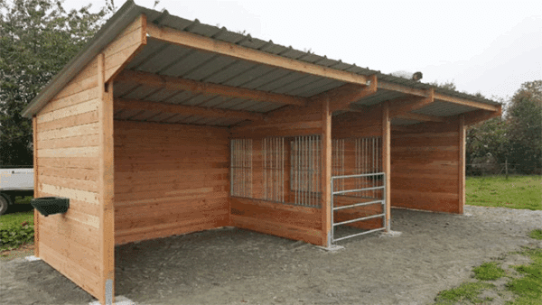 Abri double avec râtelier central – Image 3