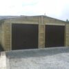 Garage double en bois Douglas 72 m² – Image 2