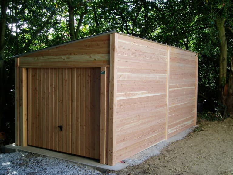 Garage bois Douglas 6 × 3 m 1 pente abri véhicule robuste — free download