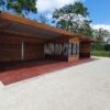 Abri double avec râtelier en poteaux métal – Image 3