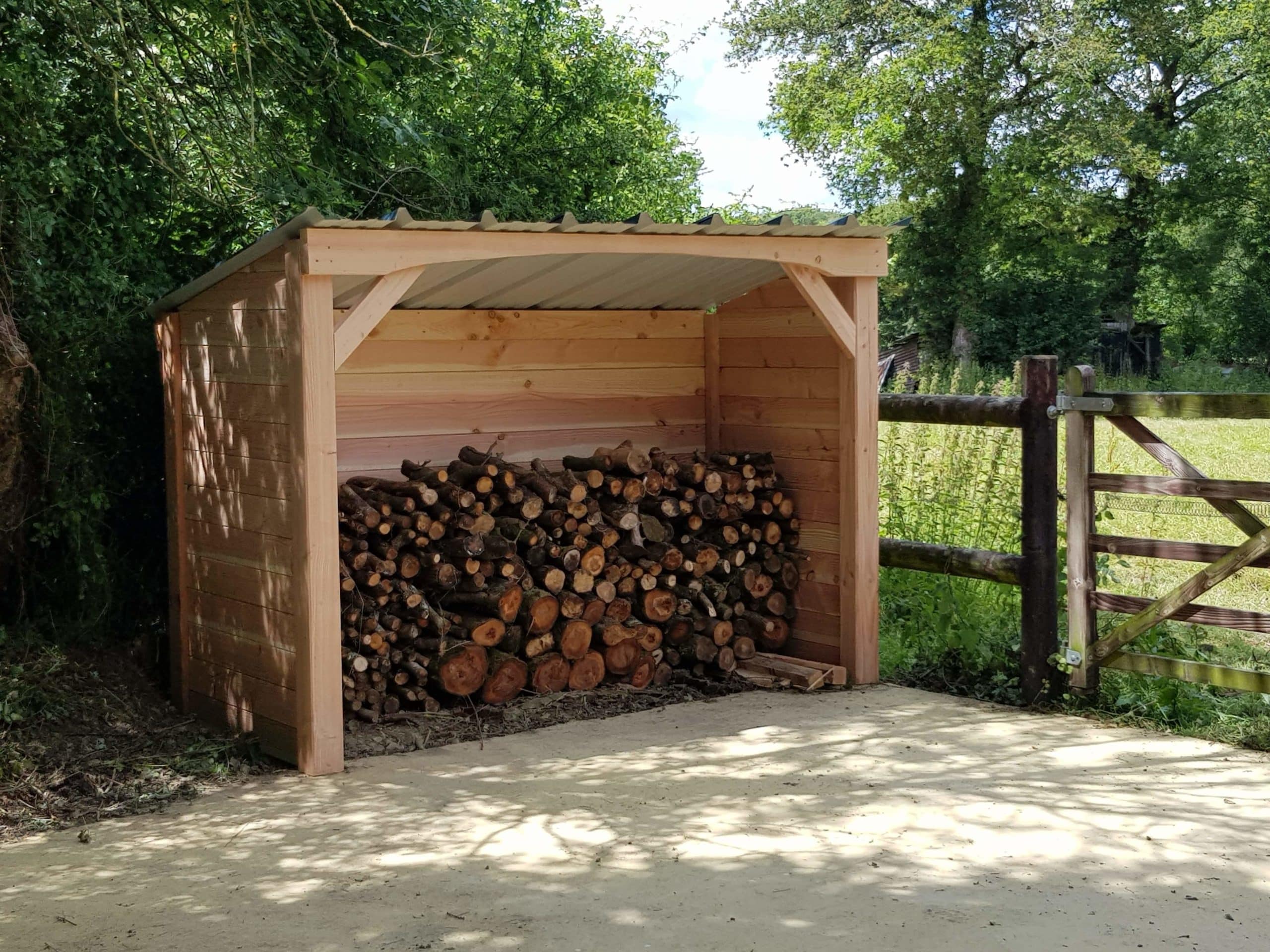 Grebe Abri de jardin pour bois de chauffage extérieur 116x65x123cm