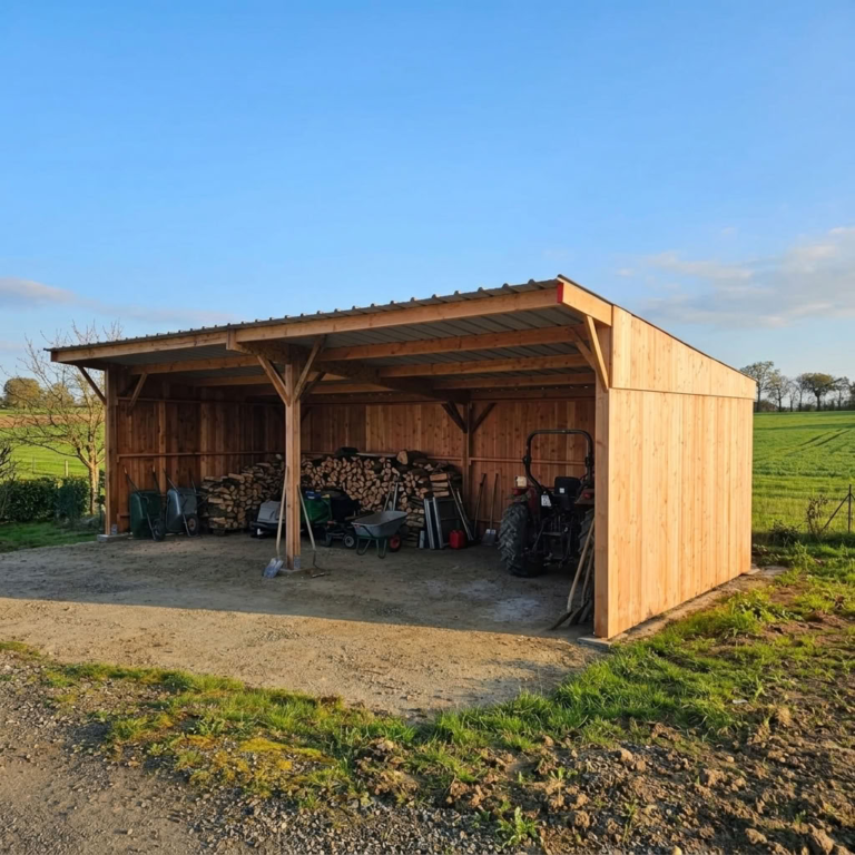 Abri de stockage en bois Douglas