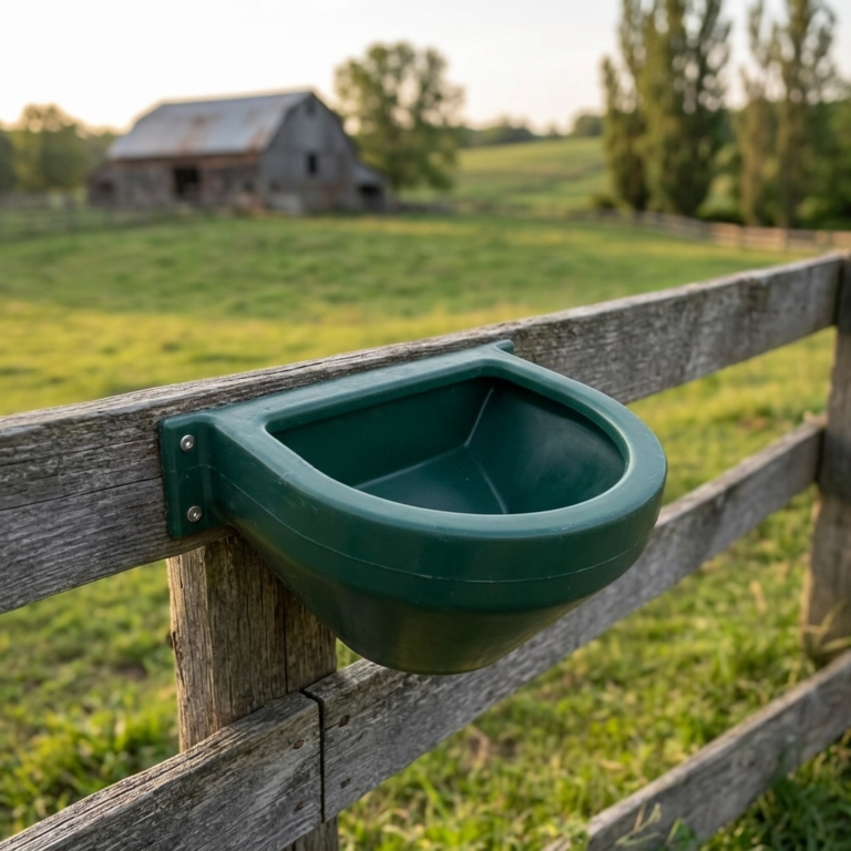 Mangeoire droite à fixer pour chevaux