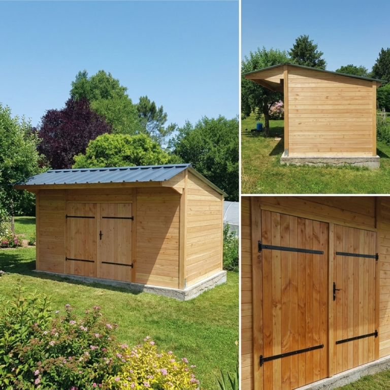 Local de jardin en bois Douglas