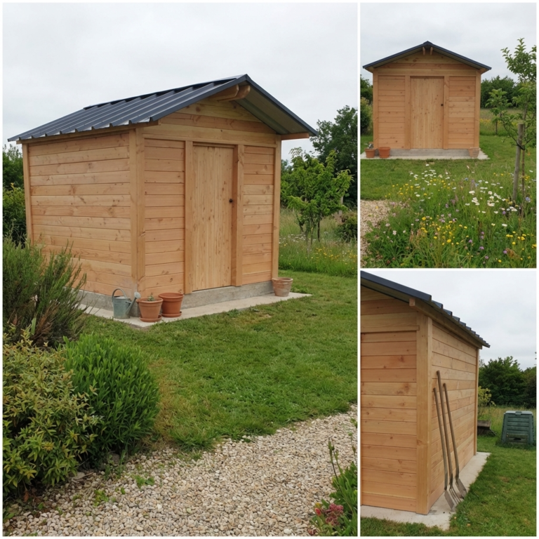 Abri de jardin en bois Douglas 48mm d'épaisseur