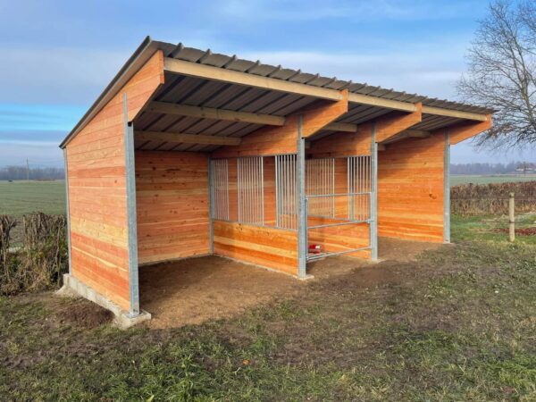 Abri 3 x 10 ECO avec râtelier central