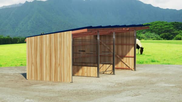 Abri 3 x 10 ECO avec râtelier central – Image 3