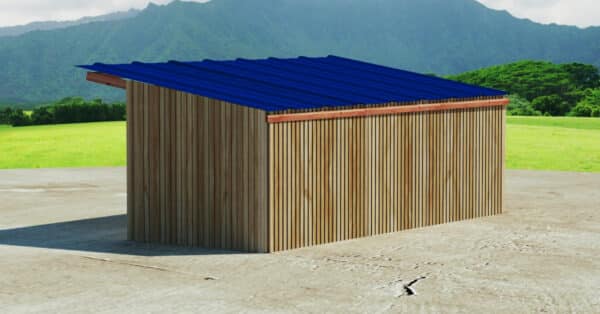 Abri 3 x 10 ECO avec râtelier central – Image 4