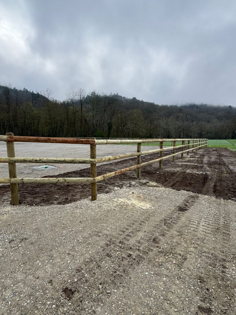 Cloture Deep protect 3 barres vert