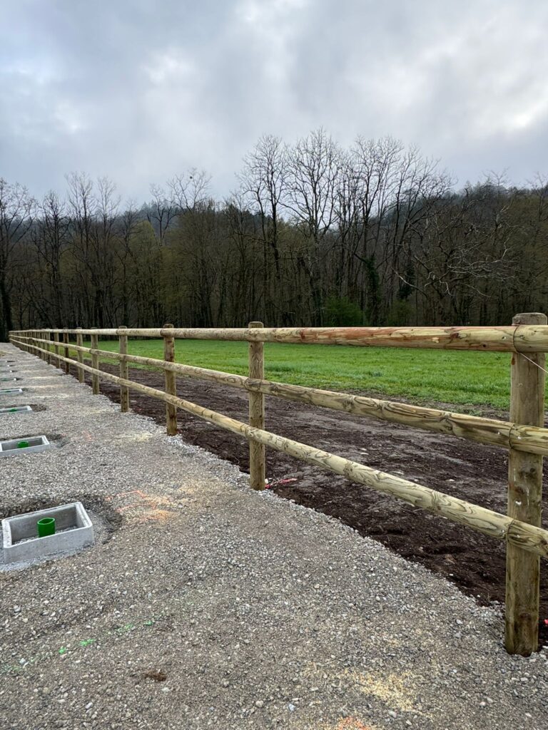 Cloture Deep protect 3 barres vert