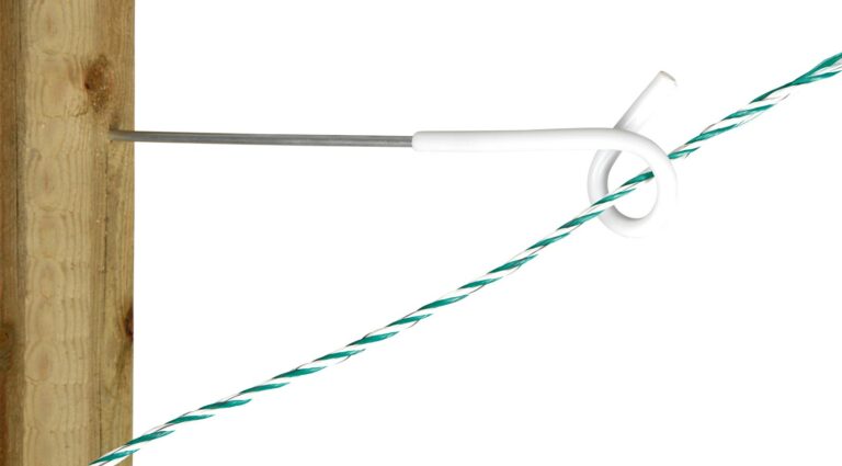 Clôture doublée avec isolateur à tige 20 cm
