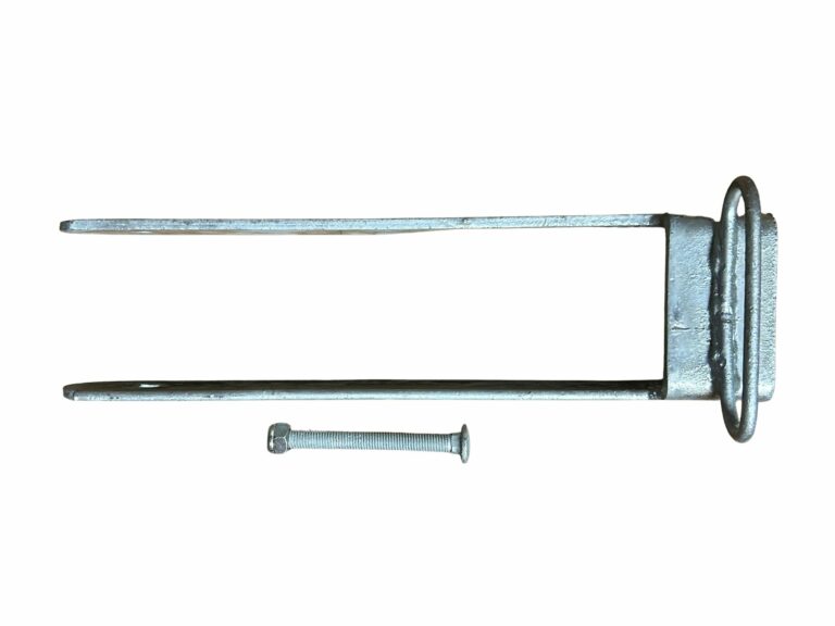 Verrou de barrière à bascule pour barrière double en bois
