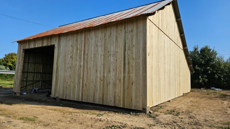 Structure en bois Douglas 48 mm du hangar agricole