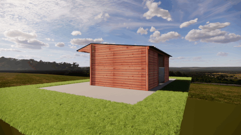 Abri chevaux nourrisseur circulaire