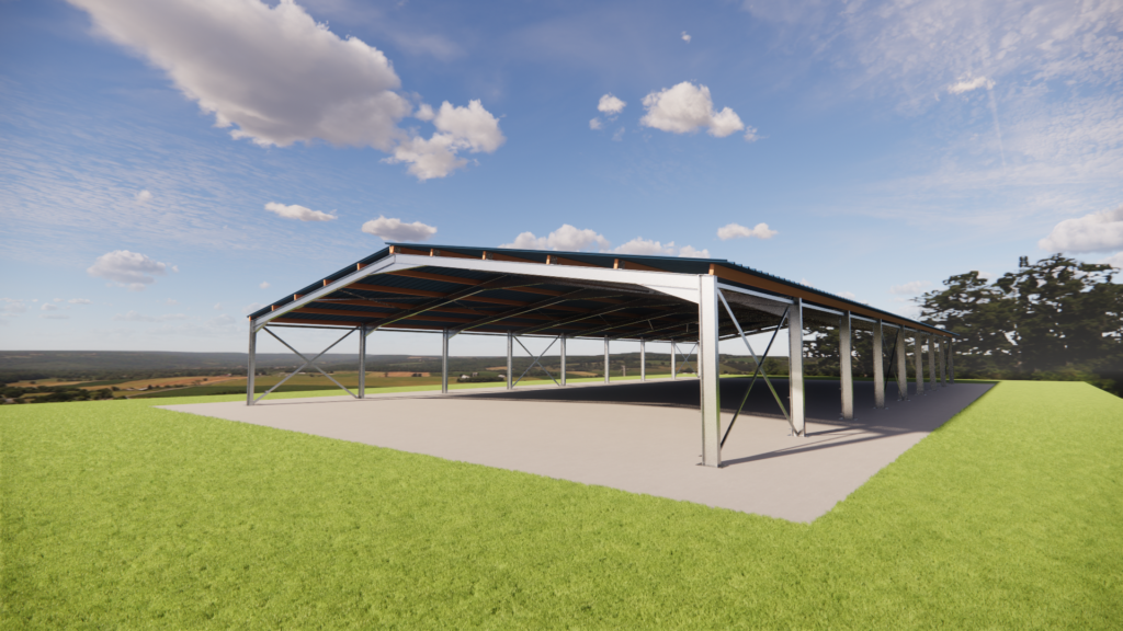 Charpente métallique agricole