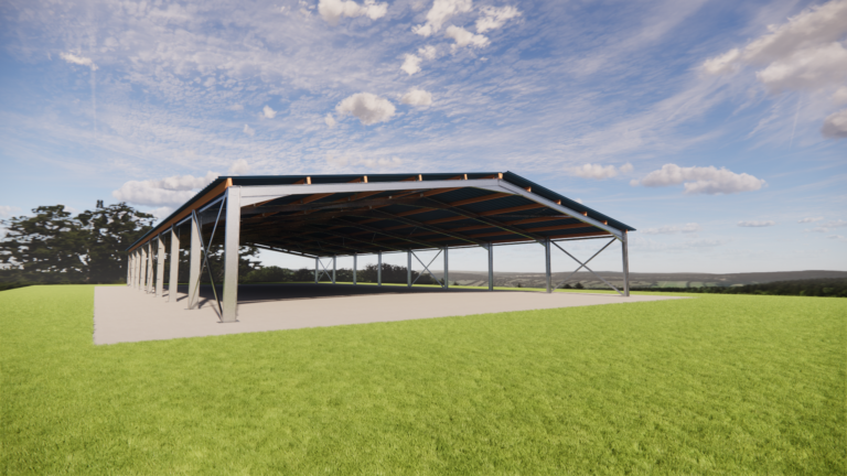 charpente métallique manège équestre