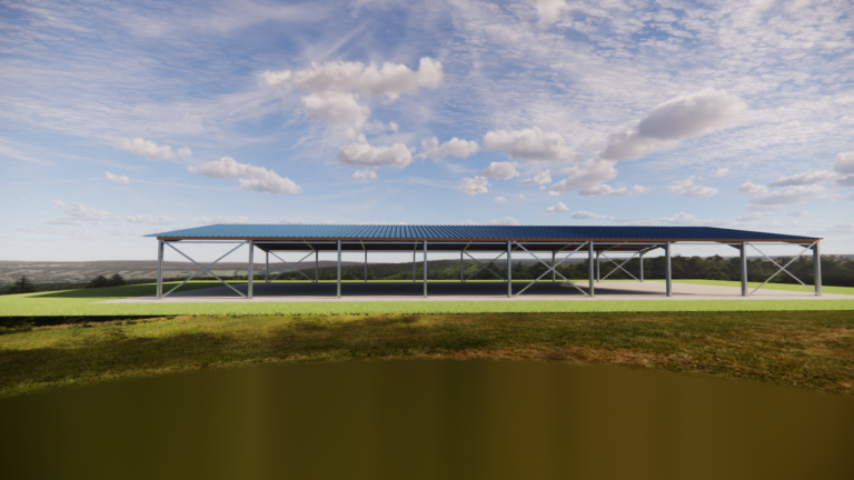 charpente métallique manège équestre