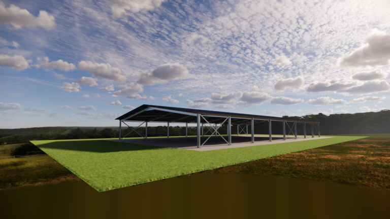 charpente métallique manège équestre