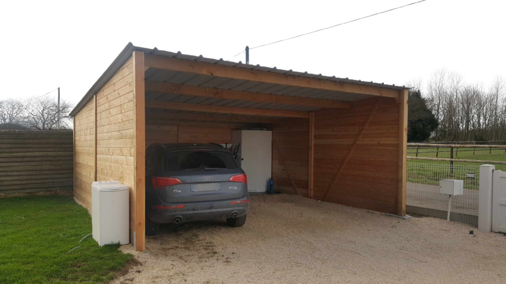 Carport garage en bois de 36m2
