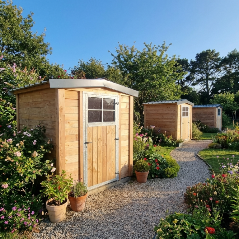 Abri de jardin en bois Douglas 48mm d'épaisseur